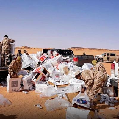 Border Patrol Success: Sebel Al-Salam Battalion Seizes Tobacco Smuggling Vehicles on Sudanese Border
