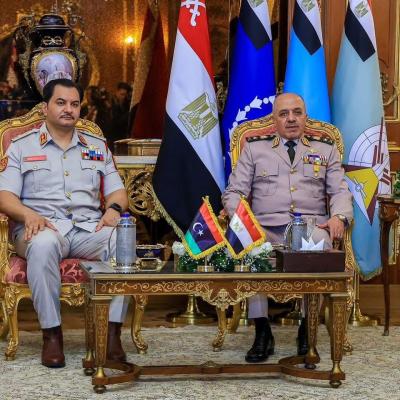 Libyan Army Chief Saddam Haftar Meets Egyptian Counterpart to Strengthen Military Cooperation