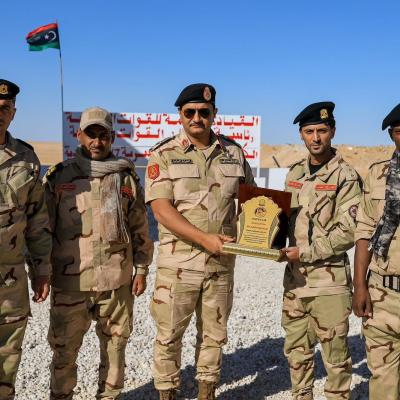 Saddam Haftar Inspects Al-17 Border Crossing in Southern Libya