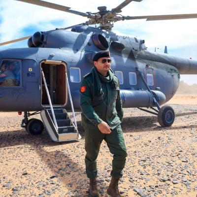 Lieutenant General Saddam Haftar Inspects Special Forces Positions on the Border